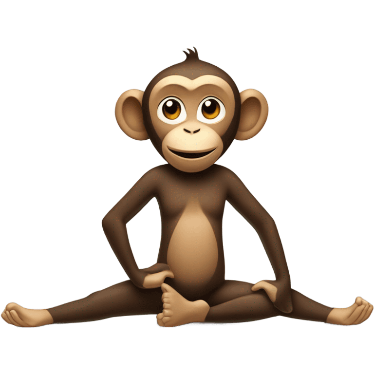 Monkey doing yoga  emoji