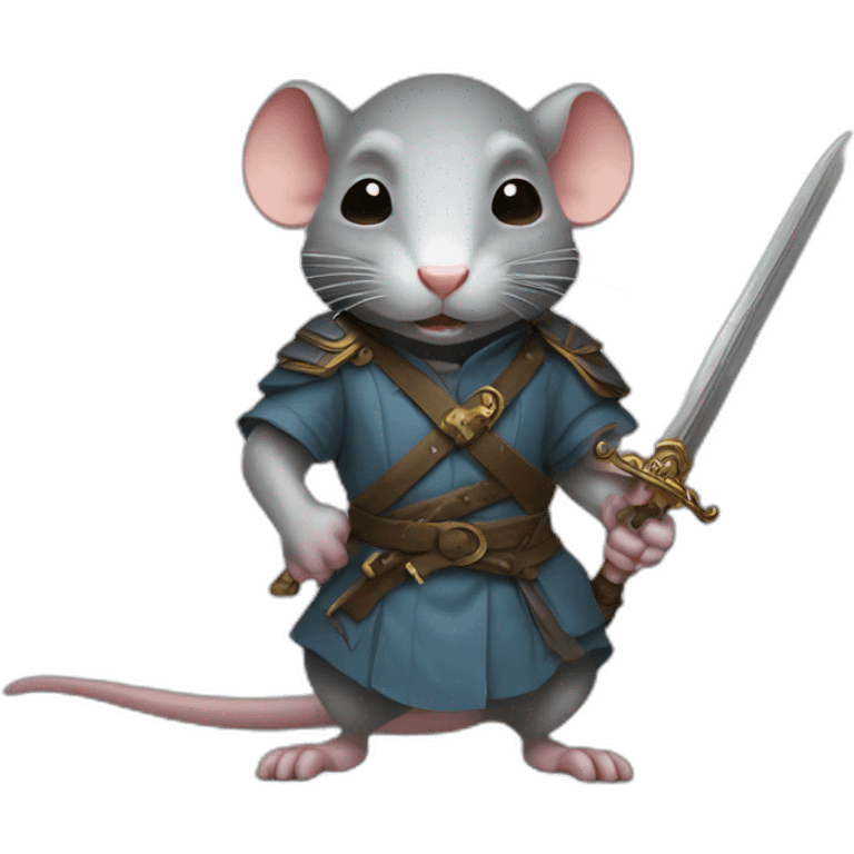 rat with sword emoji