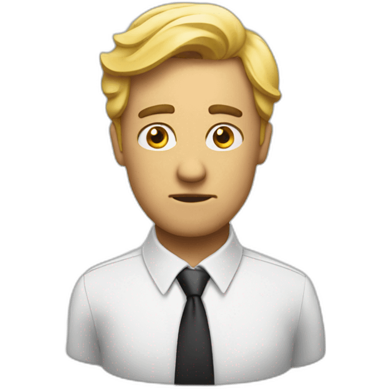 confuse businessman emoji