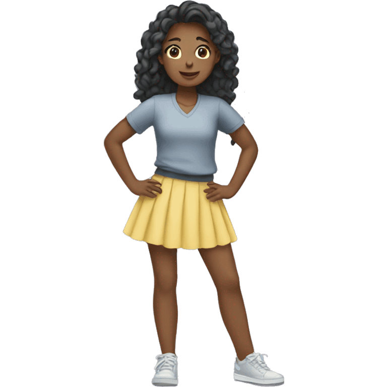 girl with skirt  emoji