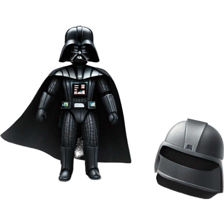 Darth Vader at the beach emoji