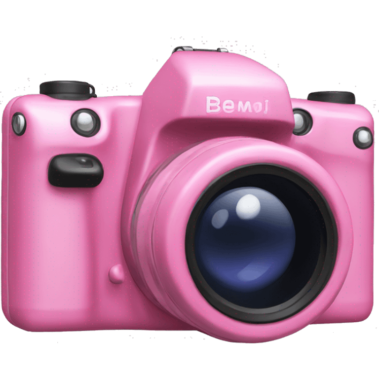 A pink digital camera emoji