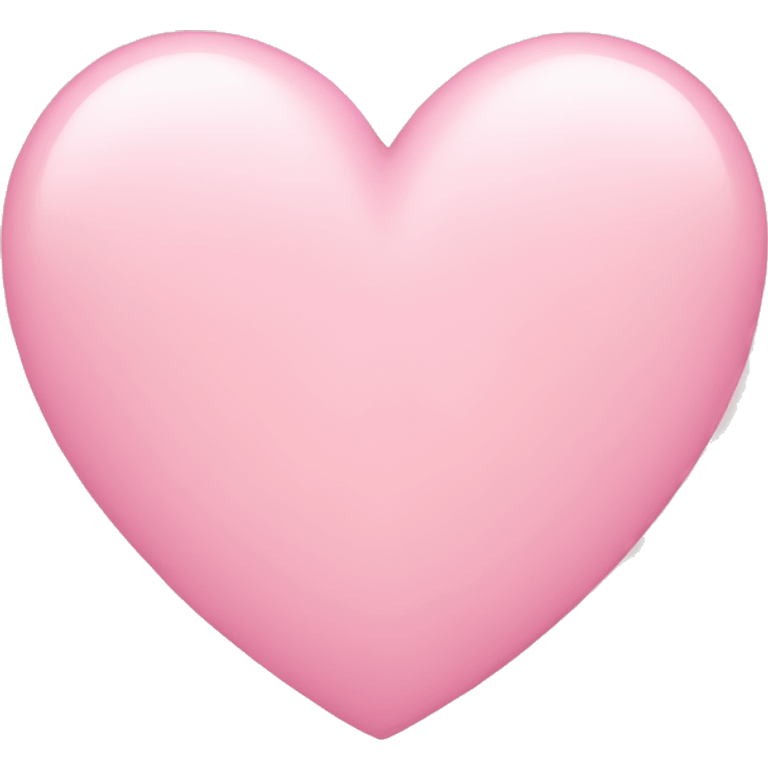 Light pink heart cute emoji