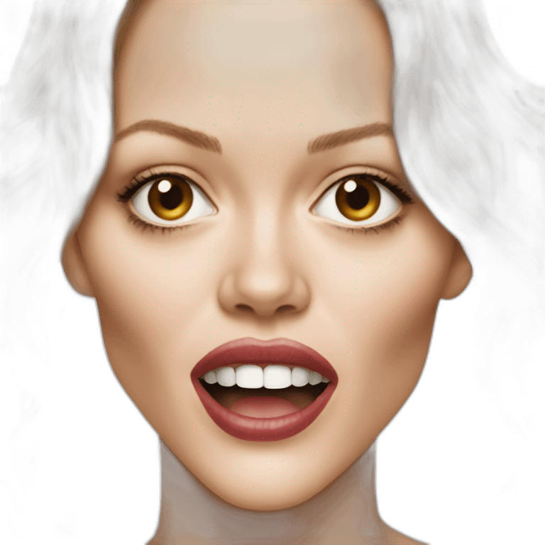 Vanessa paradis open mouth emoji