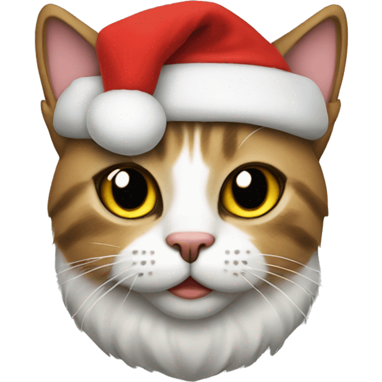 Cat wearing Santa sweater emoji