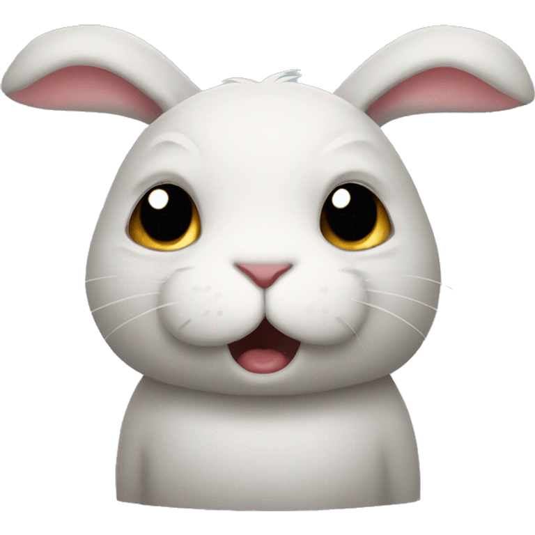 rabbit body unhappy emoji