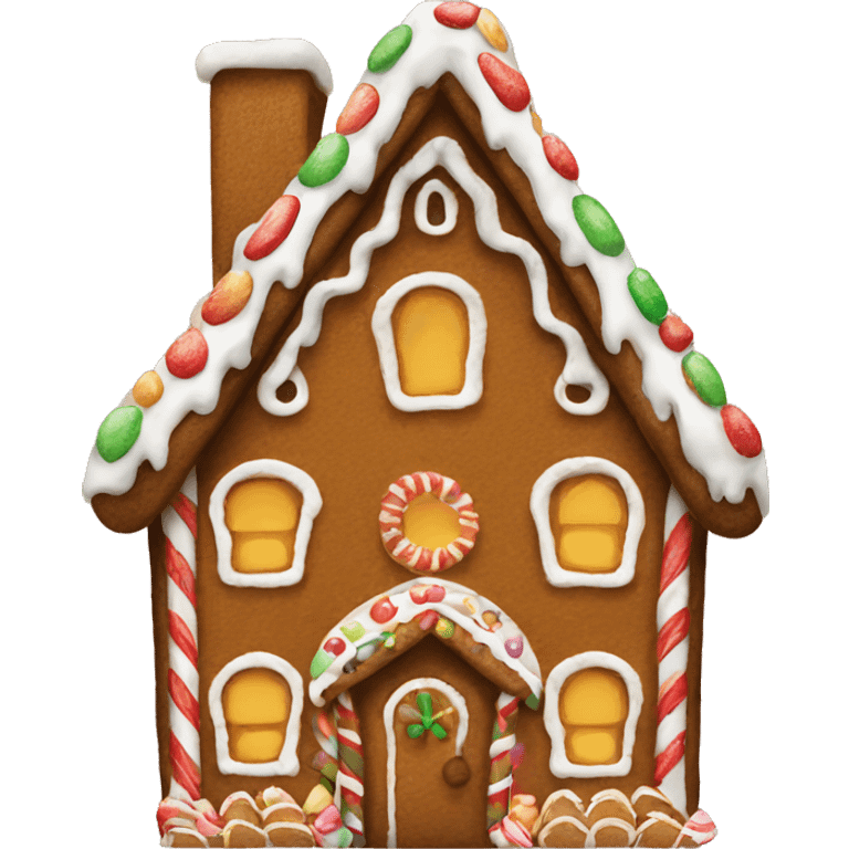 Gingerbread house emoji