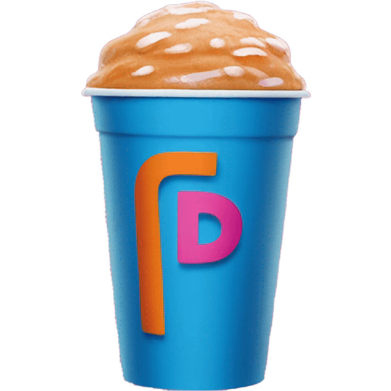 Blue Dunkin’ Donuts drink emoji