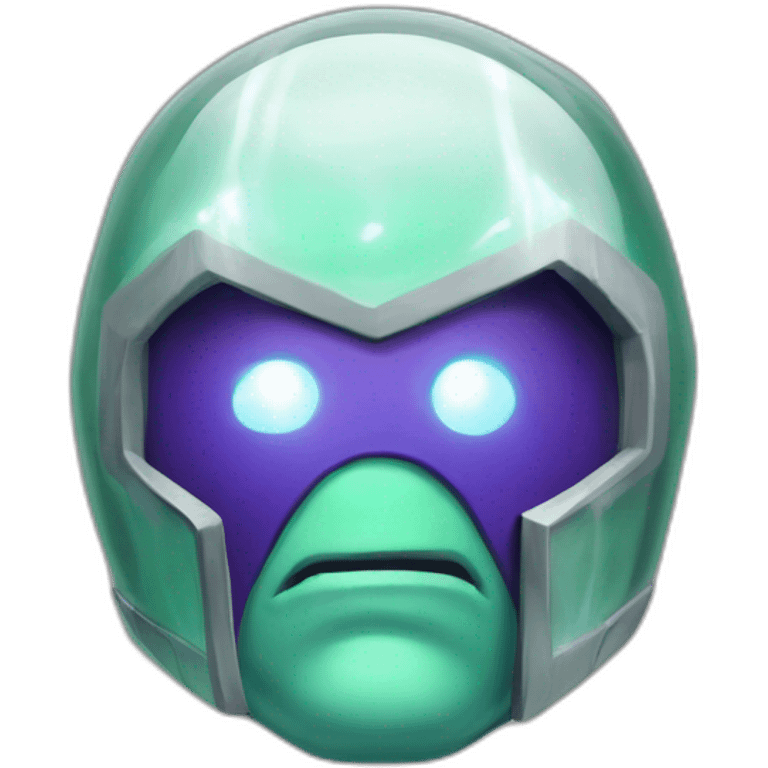 Electric bubble glass mysterio head emoji