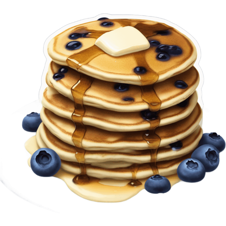 Blueberry pancakes  emoji