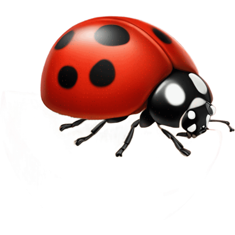 ladybug eating apple emoji