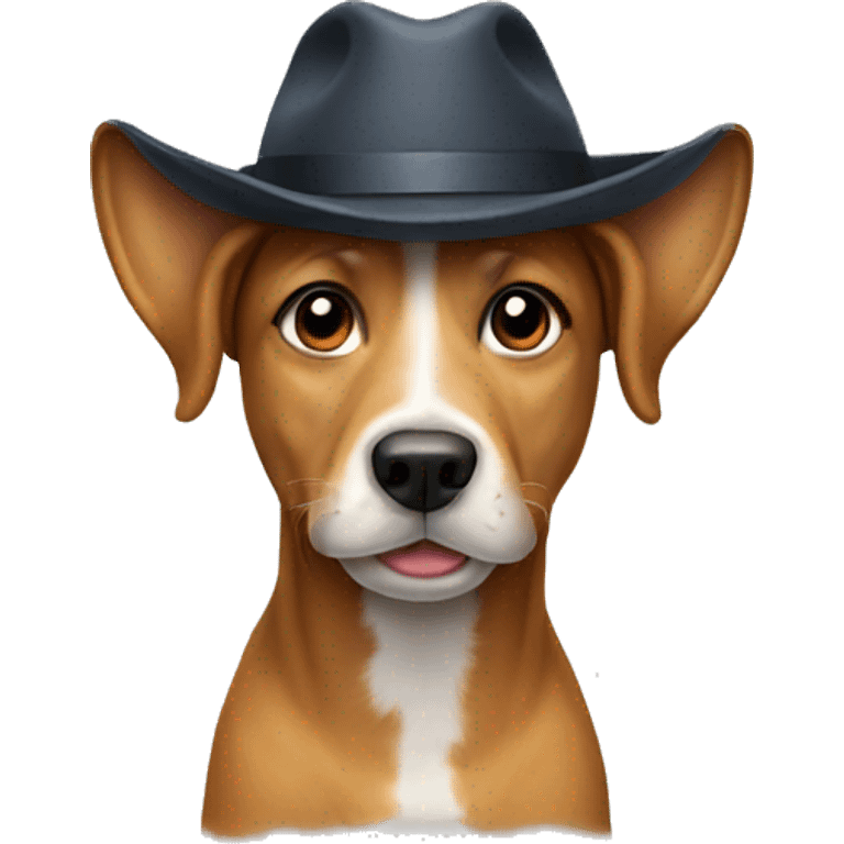 Dog with hat emoji