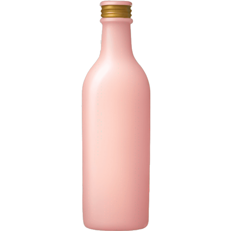 Pale pink bottle with pale yellow sun in center emoji