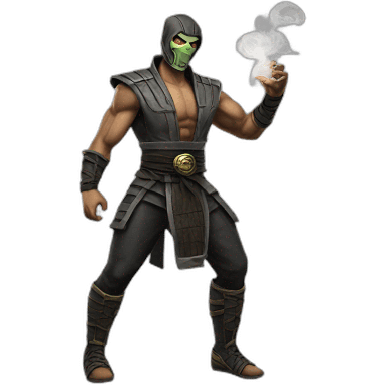 Smoke mortal kombat  emoji