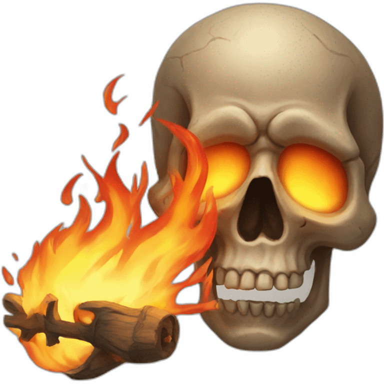 fire skull emoji