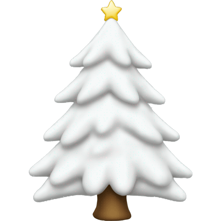 White Christmas tree emoji