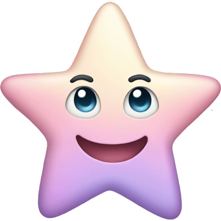 Pastel cute star emoji