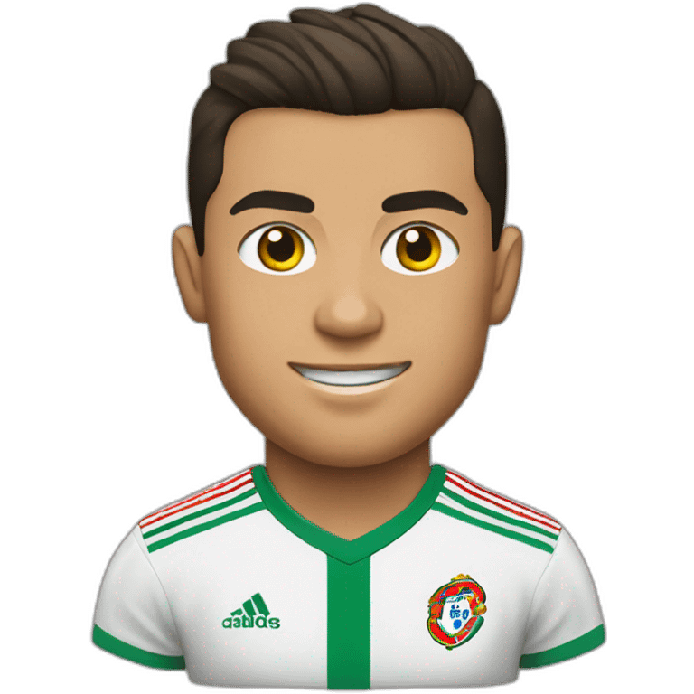 Cristiano Ronaldo with portugal shirt emoji