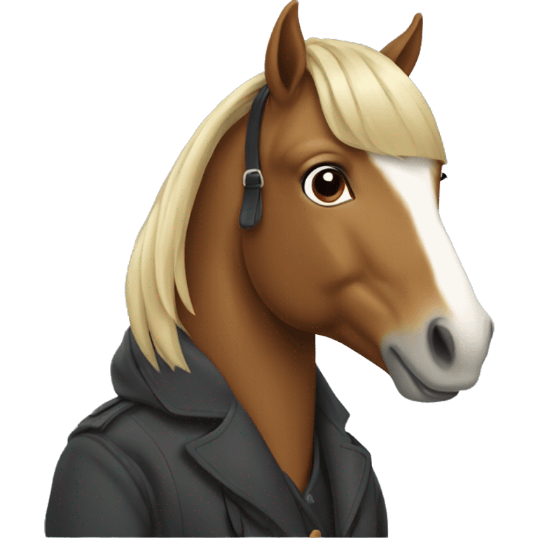 Horse in coat emoji