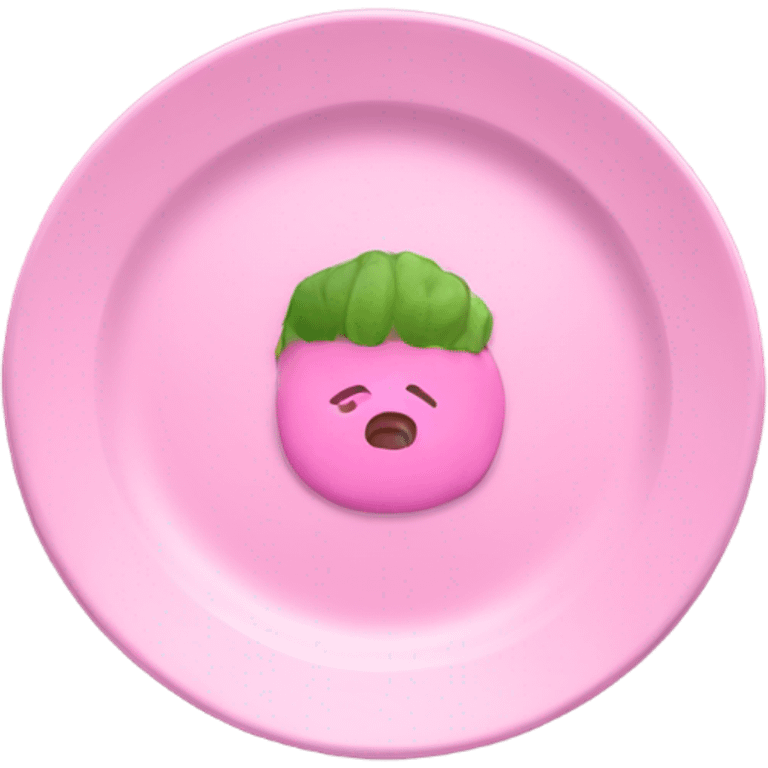 Pink plate emoji