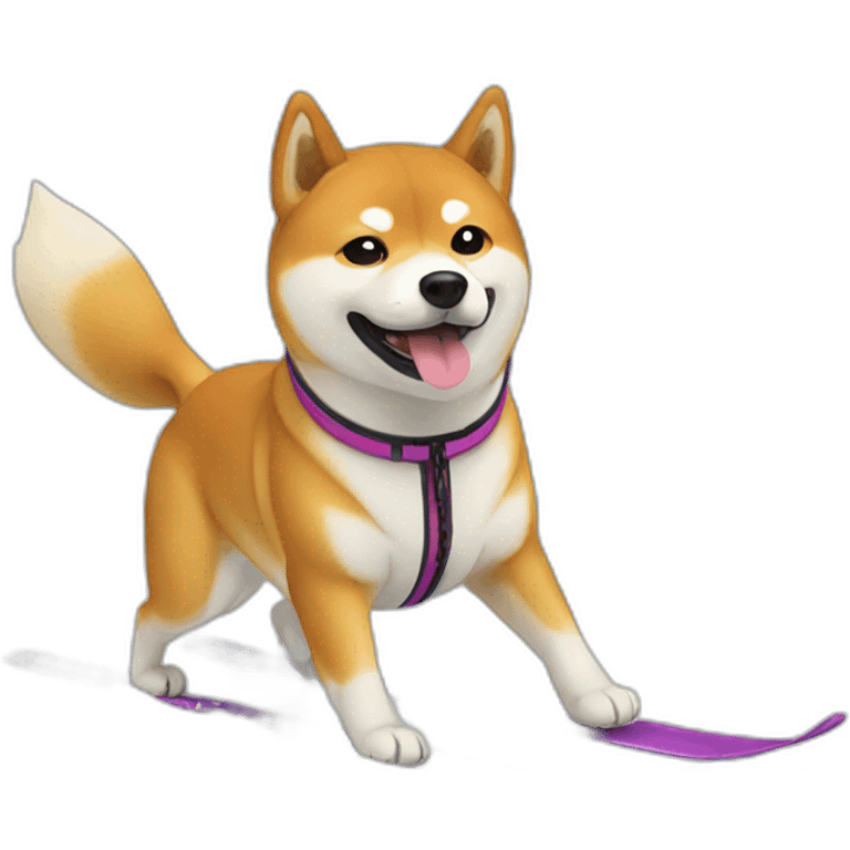 Shiba Inu skiing emoji