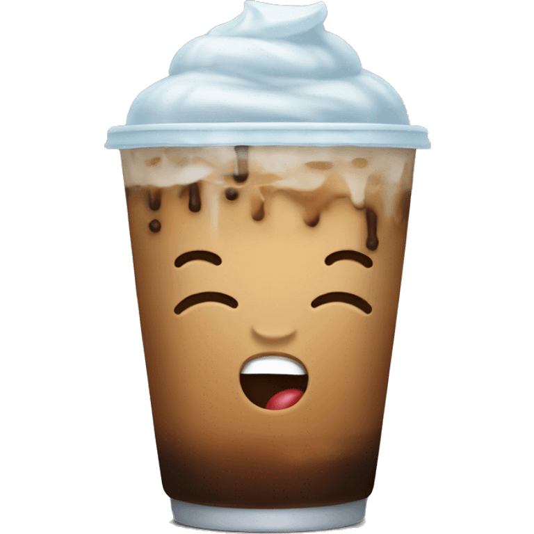 Iced coffee emoji