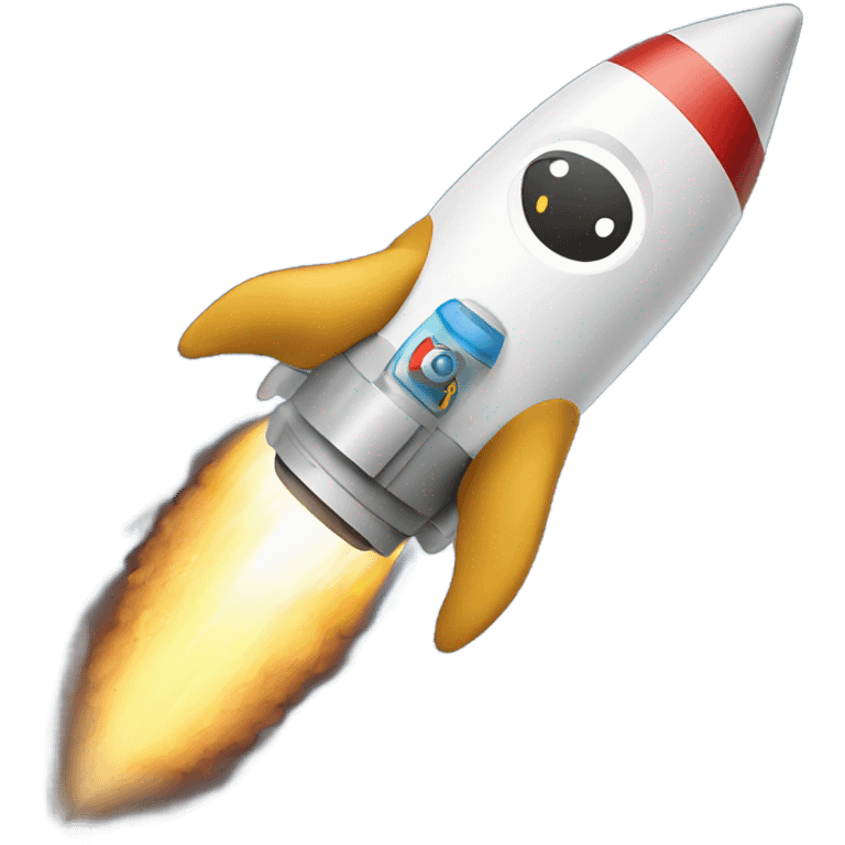 Gopher riding on a rocket with text inside “TechChase” emoji