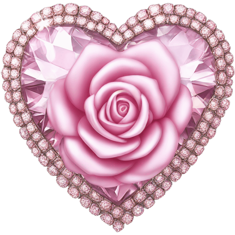 Corazon rosado de diamantes emoji