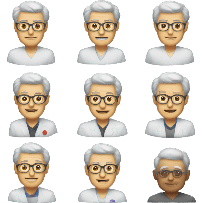 a dynamic teacher for a class of seniors who teaches them the basic principles of AI emoji