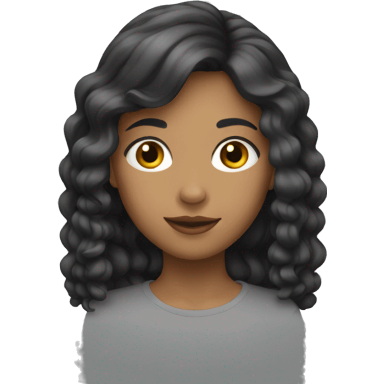 femme cheveux long emoji