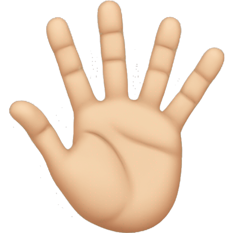 a TOK emoji of hand with six fingers emoji