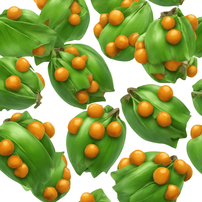 Ripe guarana fruits emoji