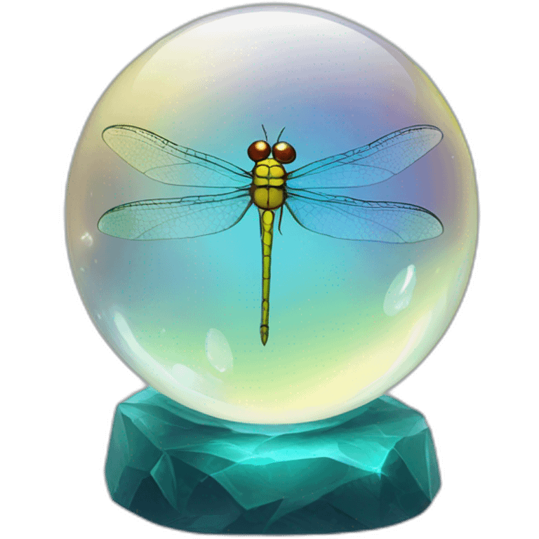 dragonfly in a crystal ball emoji