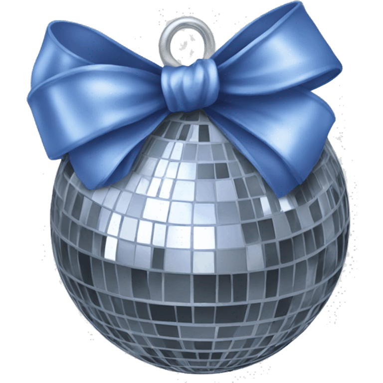 Disco ball with bow emoji