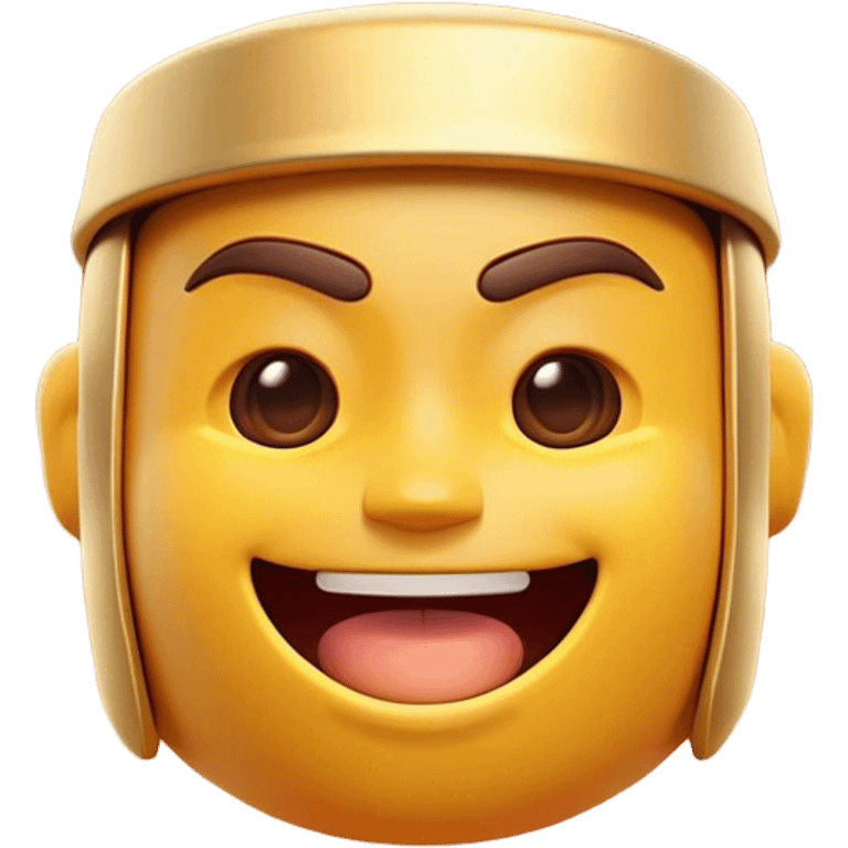 Clash of Clans aesthetic: Cinematic Playful Kinect Sensor Portrait Emoji, rendered in a 3D vector-style similar to standard emojis with minimal shading and bold, simplified shapes. A compact, distinct form with signature details, softly glowing with a modern gaming energy charm. Simplified yet unmistakably iconic, highly detailed and consistent, glowing with a soft radiance and high shine. Stylized with a touch of next-gen innovation and a soft glowing outline, capturing the essence of a beloved gaming relic with a friendly, playful manner! emoji