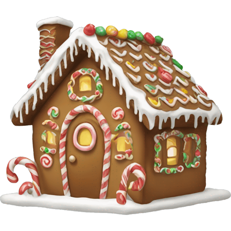 gingerbread house emoji