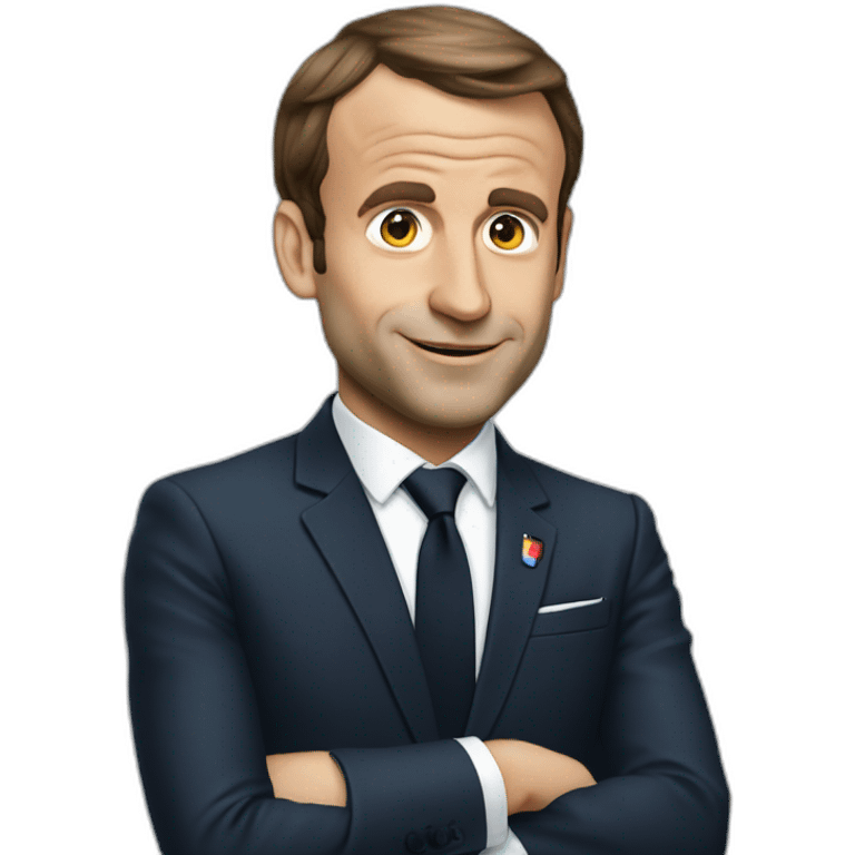 macron qui fait caca emoji