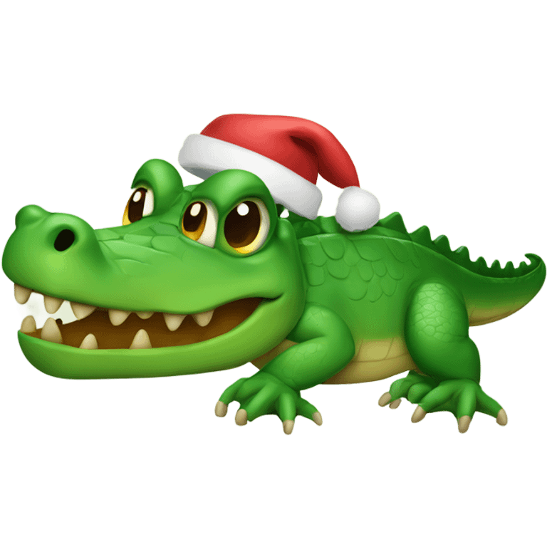 Christmas Crocodile  emoji