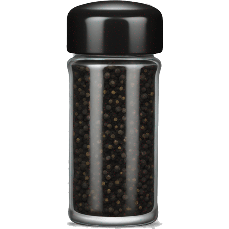 glass black pepper shaker emoji