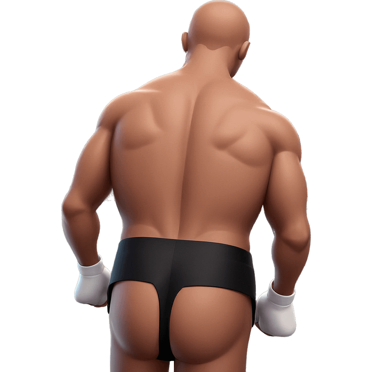 topless male from behind emoji