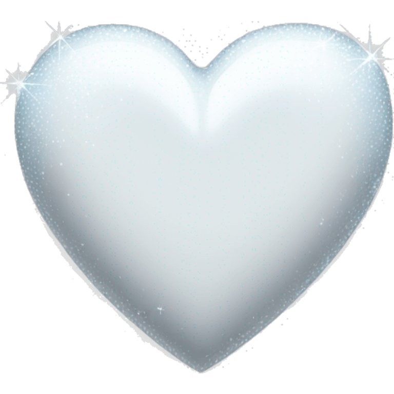 White heart with sparkles  emoji