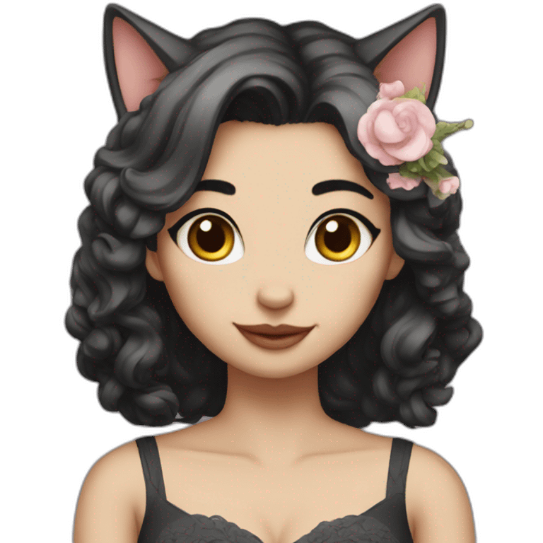 married cat girl emoji