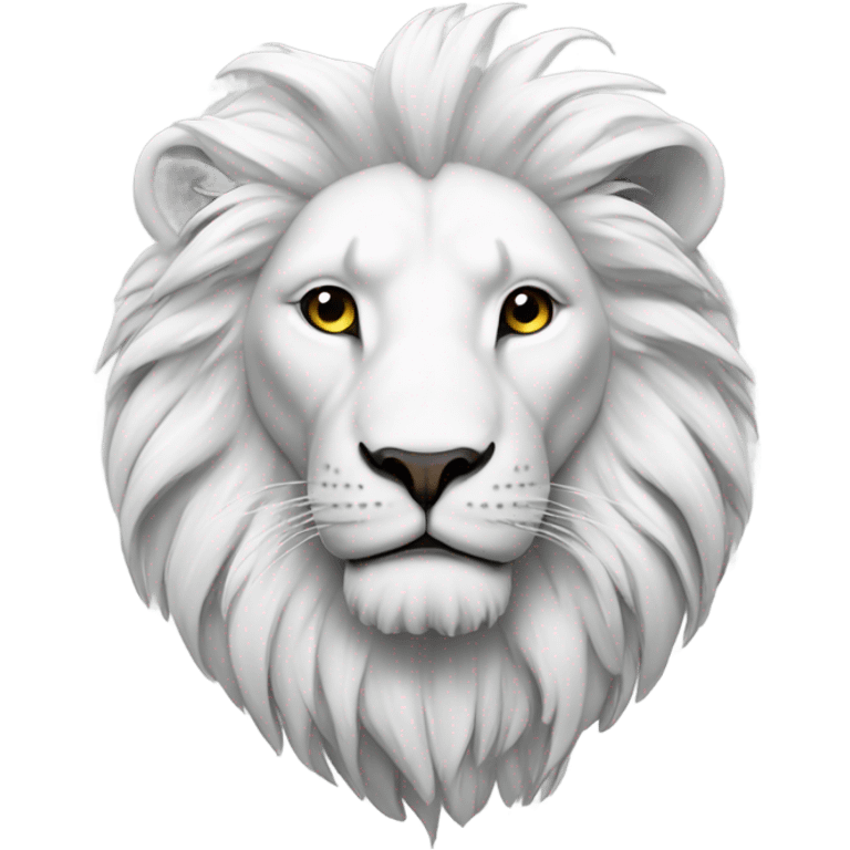 Lion white  emoji