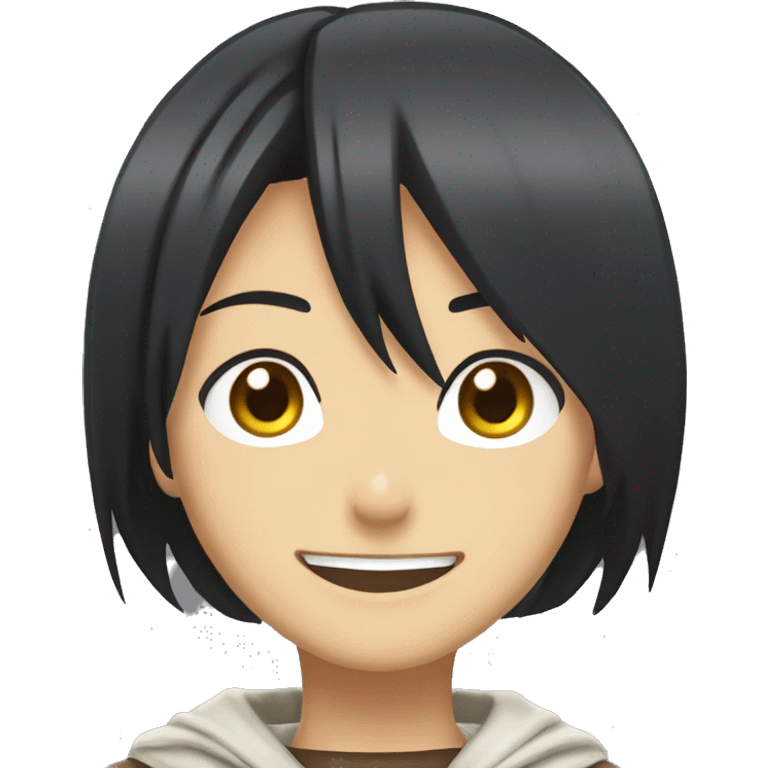 Mikasa Ackerman smile emoji