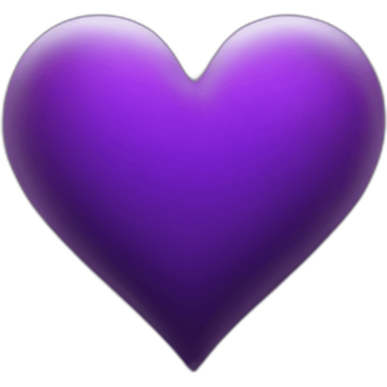 Black and purple heart emoji