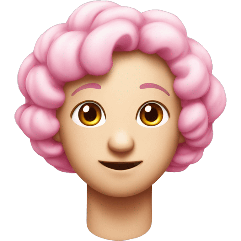 oveja con moño rosa  emoji