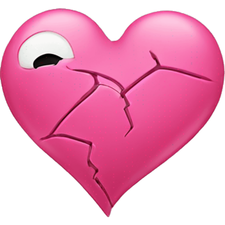 Broken heart pink emoji