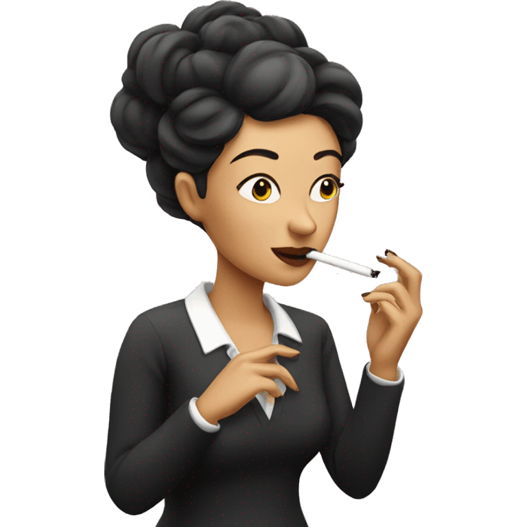 Lady smoking  emoji