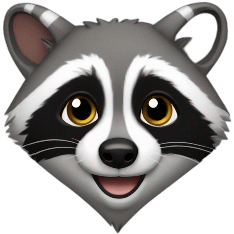 raccoon heart emoji