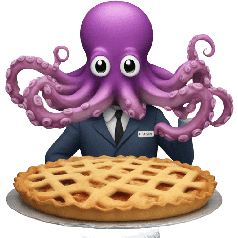 Octopus making pie emoji